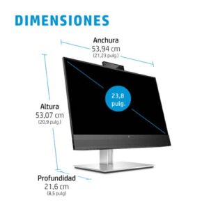 HP E24mv G4 60,5 cm (23.8") 1920 x 1080 Pixeles Full HD Negro, Plata HP E24mv G4 60,5 cm (23.8″) 1920 x 1080 Pixeles Full HD Negro, Plata