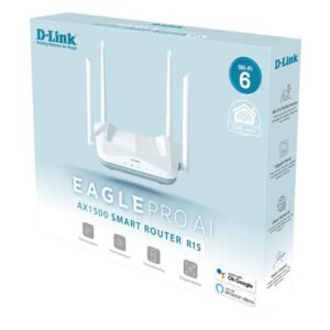 D-Link R15 router inalámbrico Gigabit Ethernet Doble banda (2,4 GHz / 5 GHz) Blanco