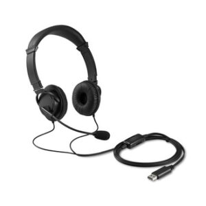Kensington Auriculares USB-A clásicos con micrófono y control de volumen