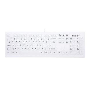 CHERRY AK-C8100F-U1-W/US teclado USB QWERTY Inglés de EE. UU. Blanco
