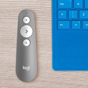 Logitech R500 Laser Presentation Remote apuntador inalámbricos Bluetooth/RF Gris