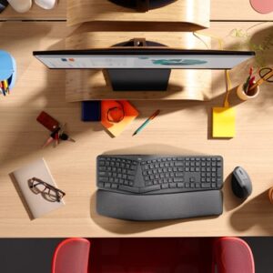 Logitech ERGO K860 for Business teclado Bluetooth Alemán Grafito