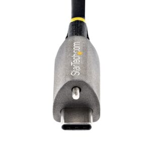 StarTech.com Cable de 50cm USB-C con Tornillo Superior de Fijación -10Gbps – Cable Tipo C USB 3.1/3.2 Gen 2 – con Carga por Entrega de Alimentación PD de 100W (5A), Modo Alt de DP