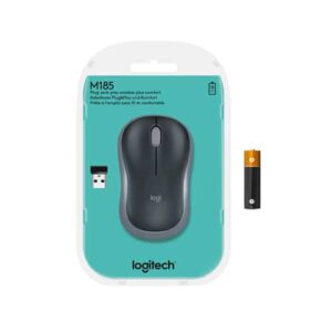 Logitech M185 ratón Ambidextro RF inalámbrico Óptico 1000 DPI Logitech M185 ratón Ambidextro RF inalámbrico Óptico 1000 DPI