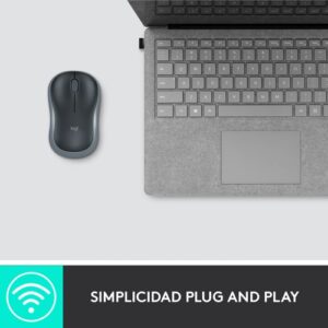 Logitech M185 ratón Ambidextro RF inalámbrico Óptico 1000 DPI Logitech M185 ratón Ambidextro RF inalámbrico Óptico 1000 DPI