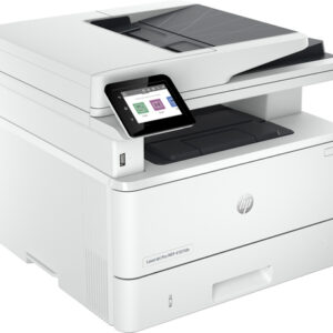 HP LaserJet Pro Impresora multifunción 4102fdn, Blanco y negro, Impresora para Pequeñas y medianas empresas, Imprima, copie, escanee y envíe por fax, Compatible con el servicio Instant Ink; Imprimir desde teléfono o tablet; Alimentador automático de documentos; Impresión a doble cara; Escaneado a doble cara; Fax; Escanear a correo electrónico; Escanear a PDF; Puerto de unidad de memoria flash USB frontal; Bandejas opcionales de alta capacidad; Pantalla táctil; Cartucho JetIntelligence Impresora para Pequeñas y medianas empresas
