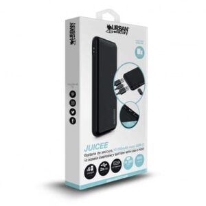 Urban Factory Juicee Polímero 10000 mAh Negro Urban Factory Juicee Polímero 10000 mAh Negro