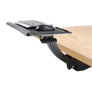 StarTech.com Bandeja para Teclado y Ratón para Debajo del Escritorio - de 30cm x 78cm - de Altura Ajustable - Soporte Ergonómico para Teclado y Mouse con Soporte para las Muñecas - Giro e Inclinación StarTech.com Bandeja para Teclado y Ratón para Debajo del Escritorio – de 30cm x 78cm – de Altura Ajustable – Soporte Ergonómico para Teclado y Mouse con Soporte para las Muñecas – Giro e Inclinación