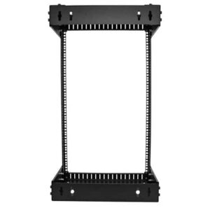 StarTech.com Rack 18U de Montaje en Pared 19" - Armario Rack de Servidores Abierto de 2 Columnas de Profundidad Ajustable 12 a 20"(30,5cm a 50,8cm) - Tuercas/Tornillos Jaula