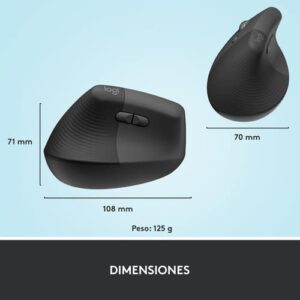 Reacondicionado | Logitech Lift ratón Izquierda RF Wireless + Bluetooth Óptico 4000 DPI