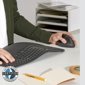 Logitech Lift for Business ratón Izquierda RF Wireless + Bluetooth Óptico 4000 DPI