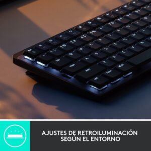 Logitech MX Mini Mechanical teclado RF Wireless + Bluetooth QWERTY Internacional de EE.UU. Grafito, Gris Logitech MX Mini Mechanical teclado RF Wireless + Bluetooth QWERTY Internacional de EE.UU. Grafito, Gris