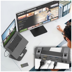 j5create JTS327-N Soporte de acoplamiento multiángulo 4K j5create JTS327-N Soporte de acoplamiento multiángulo 4K