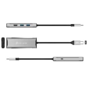 j5create JCD392-N Base de viaje USB-C™ integrada de 90 W - UE j5create JCD392-N Base de viaje USB-C™ integrada de 90 W – UE