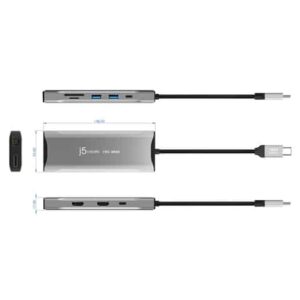 j5create JCD397-N Miniestación de acoplamiento 4K60 Elite USB-C® para tres monitores de 10 Gbps j5create JCD397-N Miniestación de acoplamiento 4K60 Elite USB-C® para tres monitores de 10 Gbps