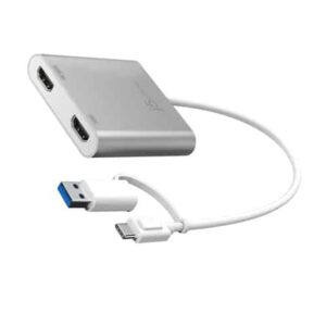 j5create JCA365-N Adaptador de monitor múltiple USB-C® a HDMI™ dual