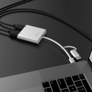 j5create JCA365-N Adaptador de monitor múltiple USB-C® a HDMI™ dual