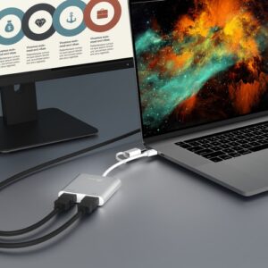 j5create JCA365-N Adaptador de monitor múltiple USB-C® a HDMI™ dual