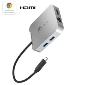 j5create JCD391-N Adaptador multipuerto 4K60 Elite USB-C® PD