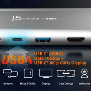j5create JCD401-N Concentrador multipuerto 4K dual USB4® j5create JCD401-N Concentrador multipuerto 4K dual USB4®