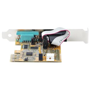 StarTech.com Tarjeta PCI Express Serie de 2 Puertos, Tarjeta de Interfaz PCIe a Serie RS232 (DB9), Tarjeta Serial, UART 16C1050, Perfil Bajo y Completo, Retención COM, Win/Linux StarTech.com Tarjeta PCI Express Serie de 2 Puertos, Tarjeta de Interfaz PCIe a Serie RS232 (DB9), Tarjeta Serial, UART 16C1050, Perfil Bajo y Completo, Retención COM, Win/Linux