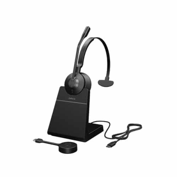 Jabra Engage 55 Auriculares Inalámbrico Diadema Oficina/Centro de llamadas Bluetooth Base de carga Negro