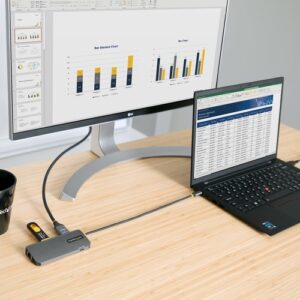 StarTech.com Adaptador Multipuertos USB C, de Vídeo HDMI de 4K y 60Hz, Hub USB-A 3.2 de 3 Puertos de 5Gbps, Entrega de Alimentación PD de 100W, GbE, Docking Station de Viajes