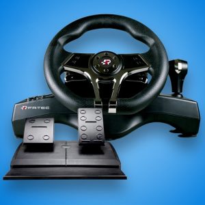 FR-TEC Hurricane MKII Negro Volante + Pedales Nintendo Switch, PC, PlayStation 4, Playstation 3