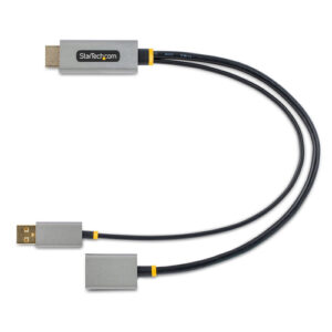 StarTech.com Cable 30cm Adaptador HDMI a DisplayPort - Activo - 4K 60Hz - Conversor HDMI 2.0 a DP 1.2 - HDR - Alimentado por el Bus USB - de Ordenador de Sobremesa o Portátil StarTech.com Cable 30cm Adaptador HDMI a DisplayPort - Activo - 4K 60Hz - Conversor HDMI 2.0 a DP 1.2 - HDR - Alimentado por el Bus USB - de Ordenador de Sobremesa o Portátil