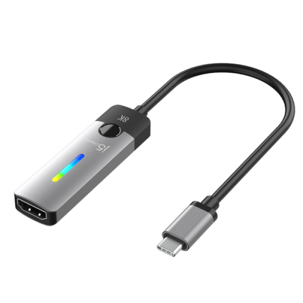 j5create JCA157-N Adaptador USB-C® a HDMI™ 2.1 de 8K