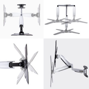 StarTech.com Soporte VESA de Pared para TV de 23 a 55 Pulgadas - Soporte Mural VESA - Ajustable con Movimiento Total - Brazo Colgador para Televisor - 30kg - Inclinación - Giro