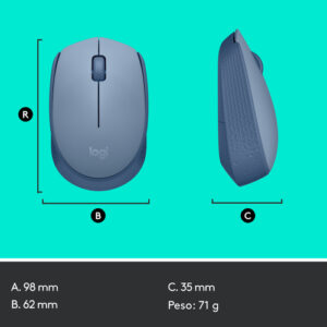 Logitech M171 ratón Ambidextro RF inalámbrico Óptico