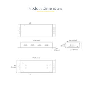 StarTech.com Hub Industrial USB 3.0 de 5Gbps de 4 Puertos - Concentrador USB con Protección de Picos y Descargas ESD - Ladrón USB-A de Montaje en Pared/Escritorio/DIN StarTech.com Hub Industrial USB 3.0 de 5Gbps de 4 Puertos - Concentrador USB con Protección de Picos y Descargas ESD - Ladrón USB-A de Montaje en Pared/Escritorio/DIN