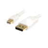 StarTech.com Cable de 2m Mini DisplayPort a DisplayPort 1.2 - Cable Adaptador Mini DisplayPort a DisplayPort 4K x 2K UHD - Cable para Monitor Mini DP a DP - Blanco StarTech.com Cable de 2m Mini DisplayPort a DisplayPort 1.2 - Cable Adaptador Mini DisplayPort a DisplayPort 4K x 2K UHD - Cable para Monitor Mini DP a DP - Blanco