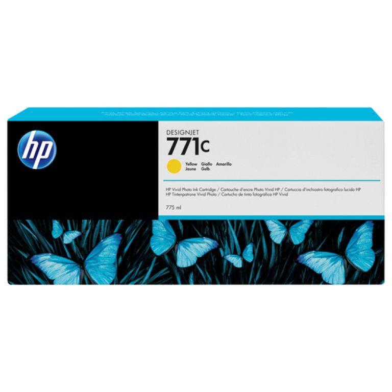 HP Cartucho de tinta DesignJet 771C amarillo de 775 ml