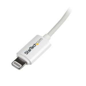 StarTech.com Cable de 2m Lightning de 8 Pin a USB A 2.0 para Apple iPod iPhone 5 iPad - Blanco StarTech.com Cable de 2m Lightning de 8 Pin a USB A 2.0 para Apple iPod iPhone 5 iPad - Blanco