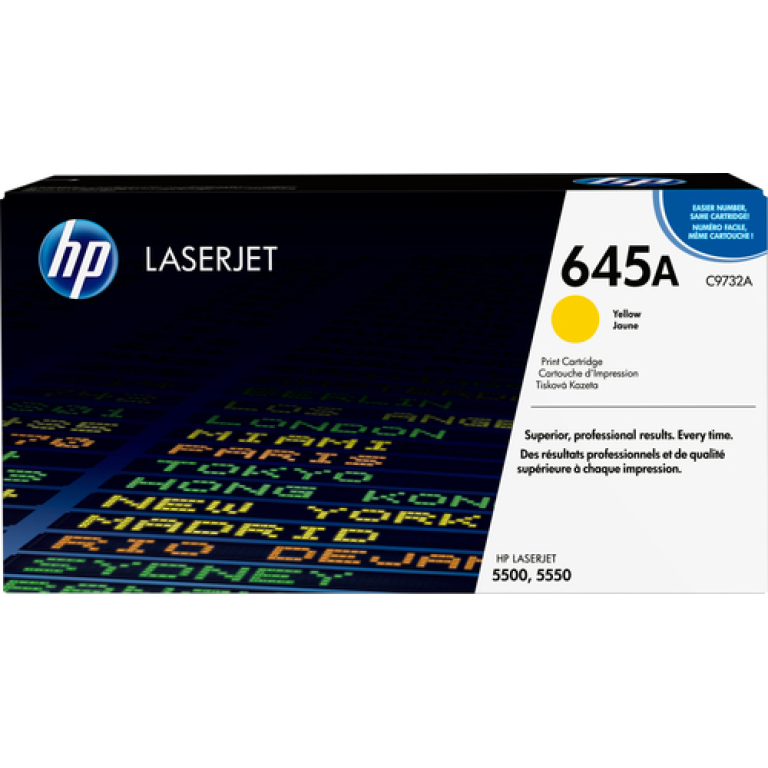 HP Cartucho de tóner original LaserJet 645A amarillo