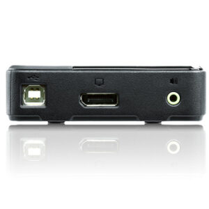 ATEN Switch KVM DisplayPort/Audio USB de 2 puertos (compatible con 4K, cables incluidos)