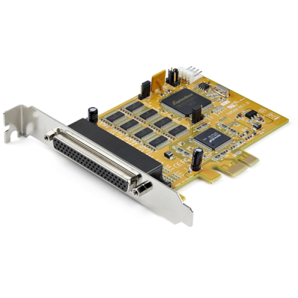 StarTech.com Tarjeta Adaptadora PCI Express Serie de 8 Puertos RS232 - Tarjeta Serial PCIe - DB9 UART 16C1050 - Tarjeta de Expansión Controladora Adaptador Serie Multipuertos - con Protección ESD de 15kV - para Windows y Linux