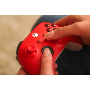 Microsoft Pulse Red Rojo Bluetooth/USB Gamepad Analógico/Digital Xbox, Xbox One, Xbox Series S, Xbox Series X