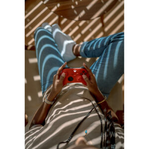 Microsoft Pulse Red Rojo Bluetooth/USB Gamepad Analógico/Digital Xbox, Xbox One, Xbox Series S, Xbox Series X