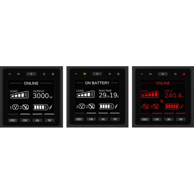 APC SRTG5KXLI sistema de alimentación ininterrumpida (UPS) Doble conversión (en línea) 5 kVA 5000 W 3 salidas AC