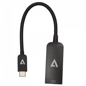V7 V7USBCDP14 adaptador de cable de vídeo DisplayPort USB Tipo C Negro