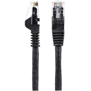 StarTech.com Cable de 10m CAT6 Ethernet - LSZH - Cable de Red RJ45 UTP de 10Gb - 650MHz - PoE de 100W - Latiguillo Snagless con Alivio de Tensión - sin Enganche - ETL - Negro