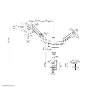 Neomounts by Newstar soporte de escritorio