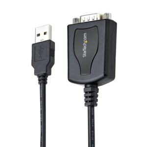StarTech.com Cable de 91cm USB a Serie con Retención de Puerto COM, Conversor DB9 RS232 Macho a USB, Adaptador USB a Serie para PLC/Impresora/Escáner, Chipset Prolific, Win/Mac Conversor DB9 RS232 Macho a USB