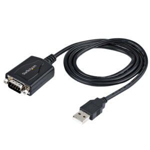 StarTech.com Cable de 91cm USB a Serie con Retención de Puerto COM, Conversor DB9 RS232 Macho a USB, Adaptador USB a Serie para PLC/Impresora/Escáner, Chipset Prolific, Win/Mac Chipset Prolific