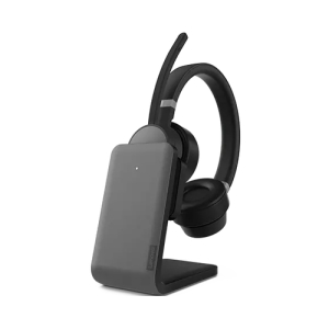 Lenovo Go Wireless ANC Auriculares Inalámbrico y alámbrico Diadema Oficina/Centro de llamadas USB Tipo C Bluetooth Base de carga Negro