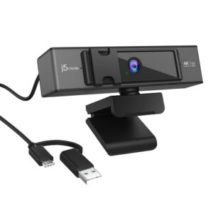 j5create JVCU435-N Cámara web USB™ 4K Ultra HD con control remoto con zoom digital de 5x j5create JVCU435-N Cámara web USB™ 4K Ultra HD con control remoto con zoom digital de 5x