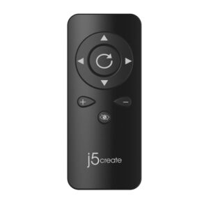 j5create JVCU435-N Cámara web USB™ 4K Ultra HD con control remoto con zoom digital de 5x j5create JVCU435-N Cámara web USB™ 4K Ultra HD con control remoto con zoom digital de 5x